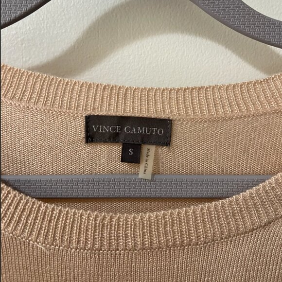 Vince Camuto Two-Tone Small Crew Neck Sweater - Picture 3 of 4